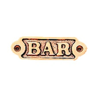 Skilt "Bar"