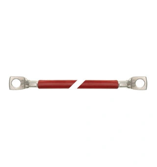 Batterikabel 25mm² - 0,5m rød - Ø6mm kabelsko
