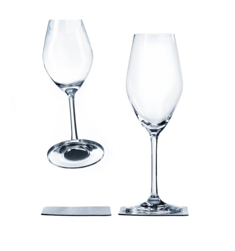 SILWY Magnetic Krystallglass - Champagne 2 stk glass og magnetpads