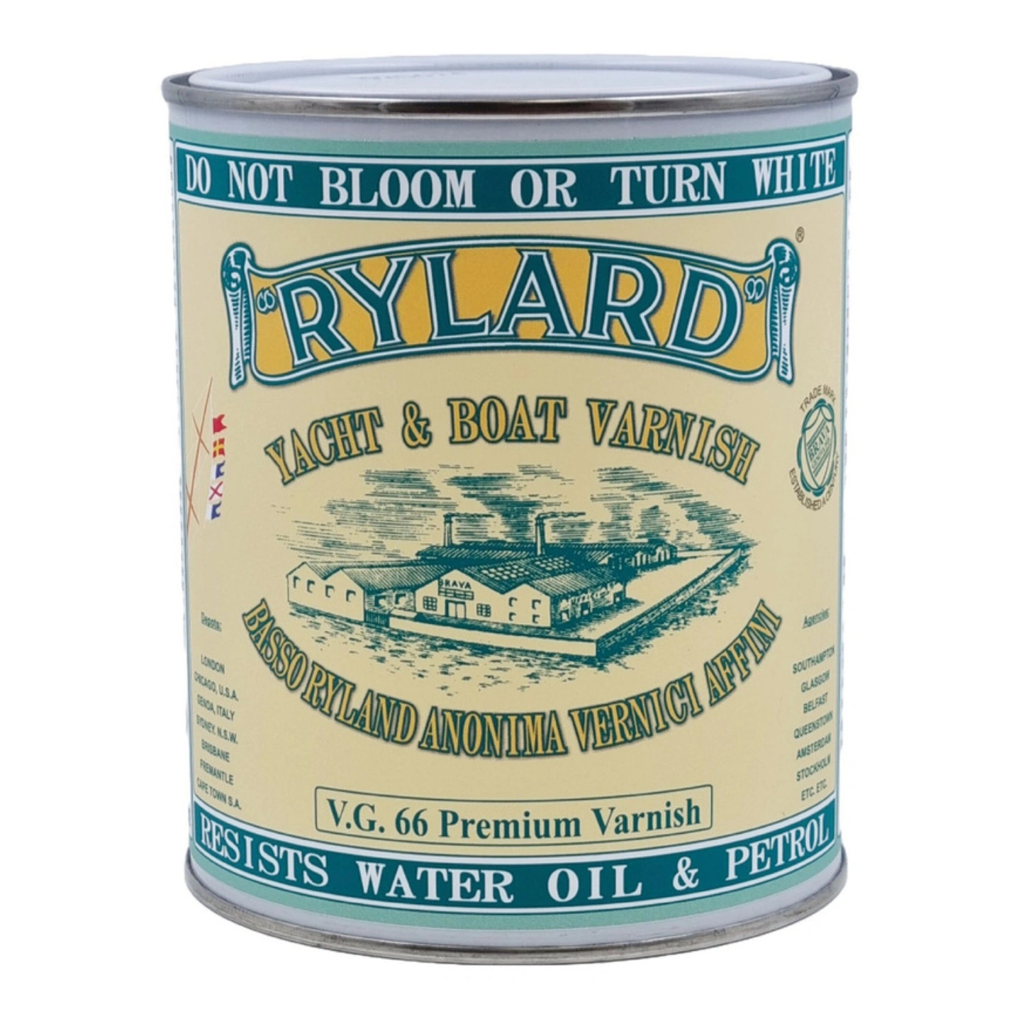 RYLARD VG 66 klarlakk 1-komp. 0,75 liter Premium høyblank klarlakk