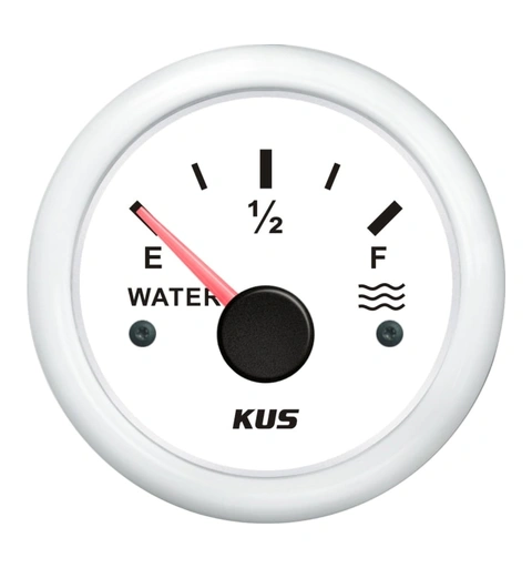 KUS  vanntankinstrument 0-190 ohm Hvit/Hvit