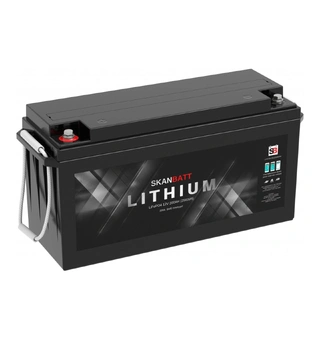 SKANBATT Lithium Batteri 12V 200AH 200A BMS - 5års garanti med Bluetooth