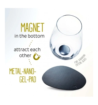 SILWY Magnetisk pad for glass 1 stk - Blå - 20 x 13,5 cm
