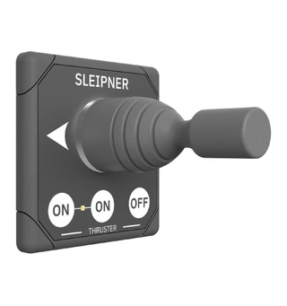 SLEIPNER Kontrollpanel - Joystick 12/24V - Firkantet - Sprutsikker - grå