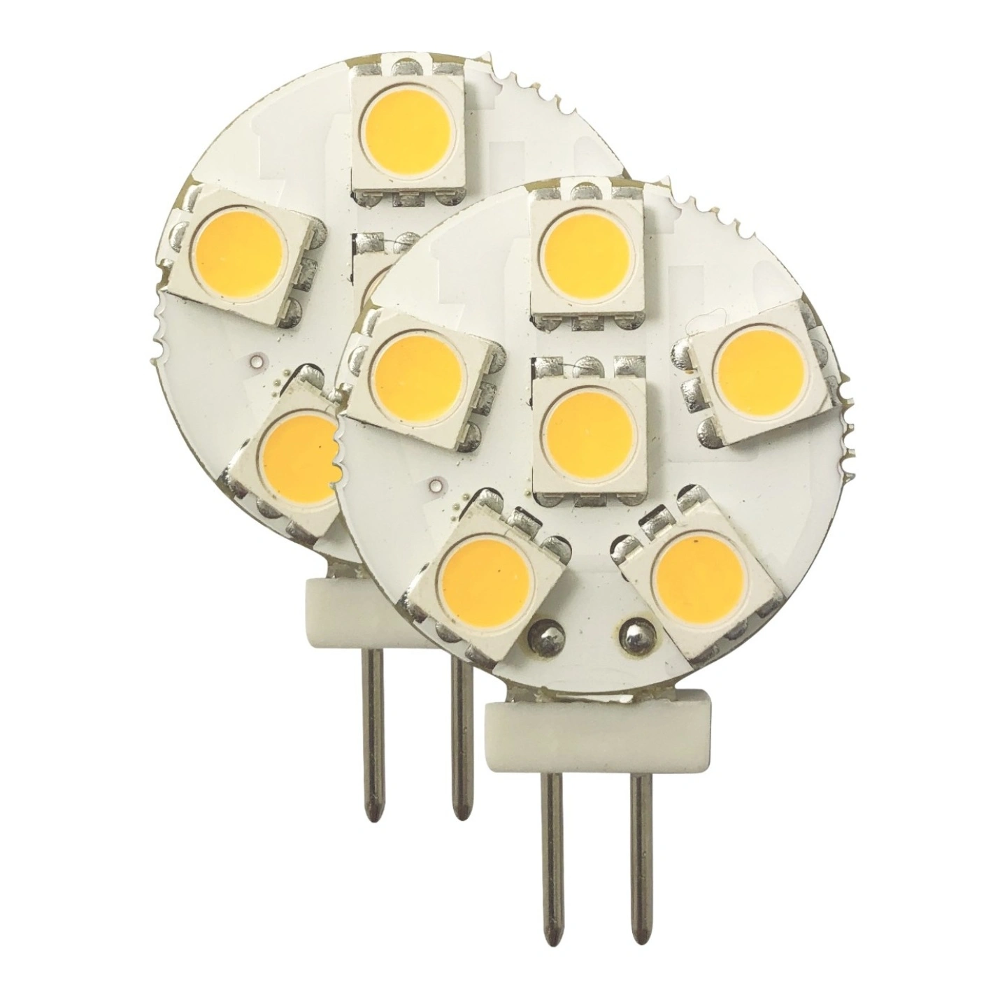 1852M LED Pære 12/24V - 2pk G4 Sidepin - Varmhvit