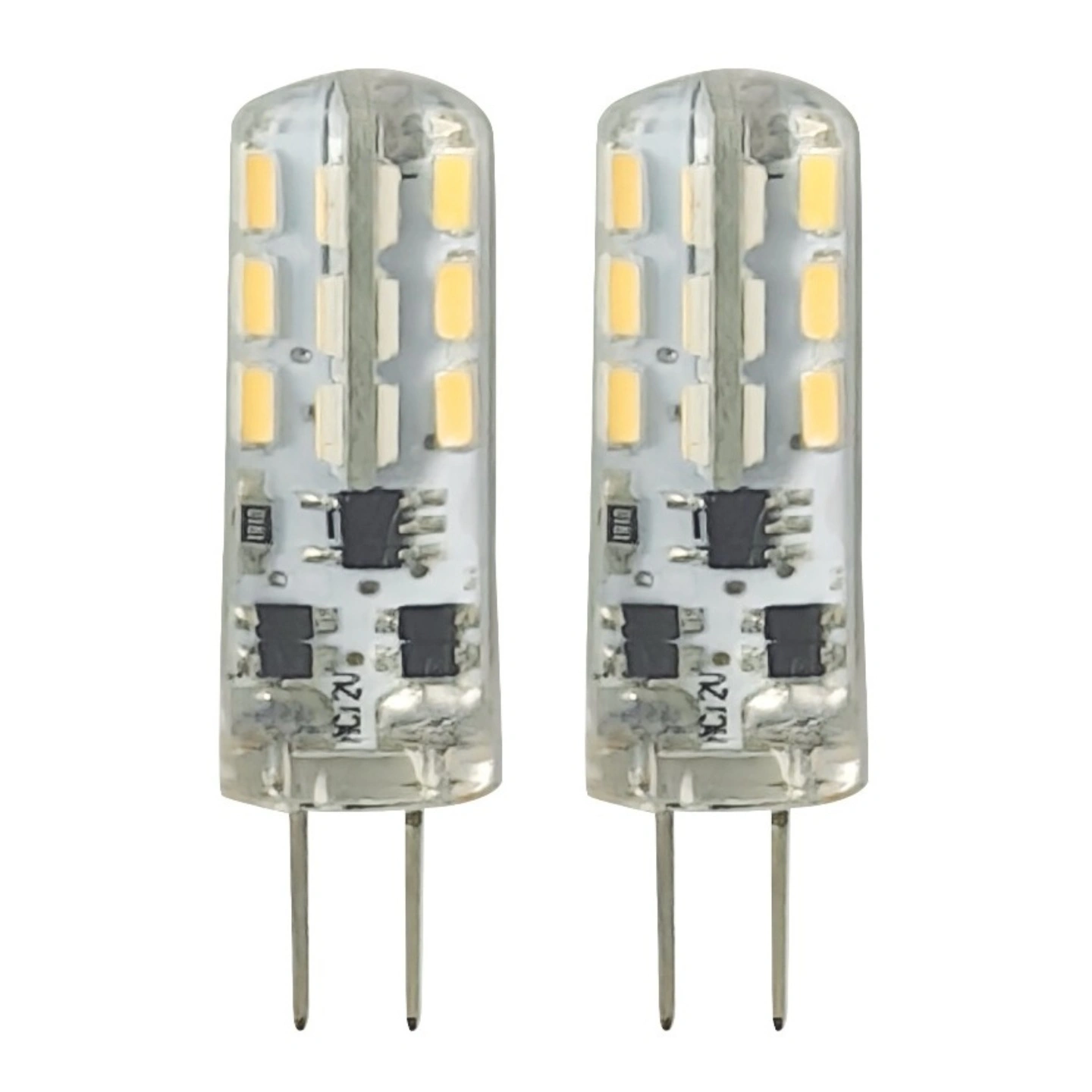 1852M LED Pære 12/24V - 2pk G4 Bakpin - Varmhvit - 140 lumen