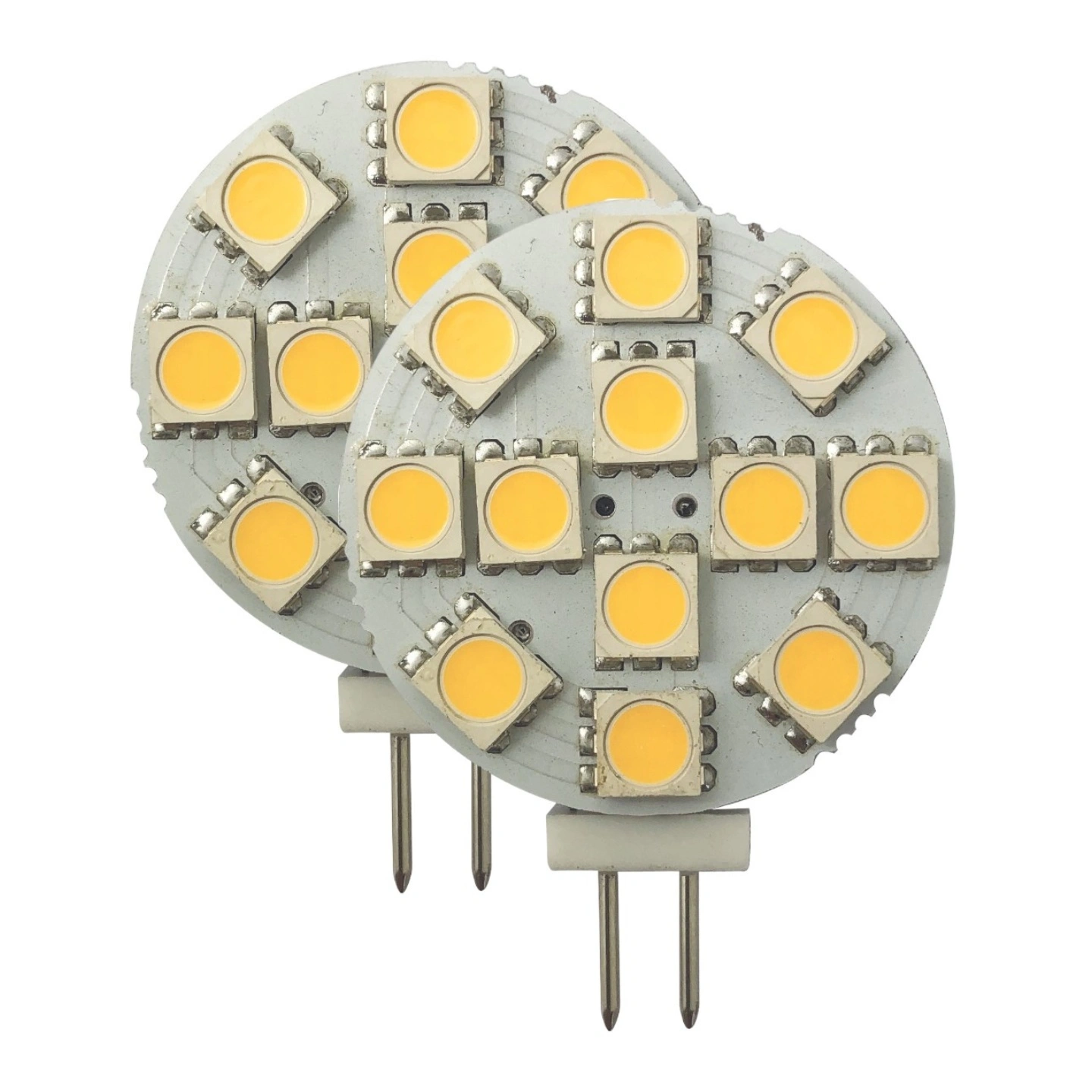 1852M LED Pære 12/24V - 2pk G4 Sidepin - Varmhvit - 200 lumen