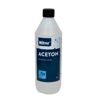 NITOR Aceton - 1L Løser fett, olje og harpiks