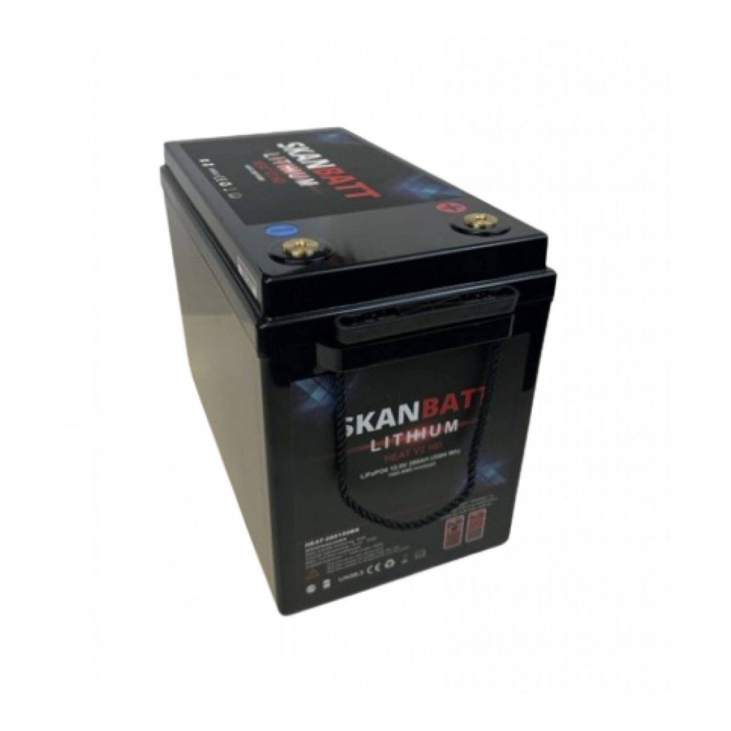 SKANBATT V2 Lithium Heat Batteri  280ah 12V med 150a BMS og Bluetooth