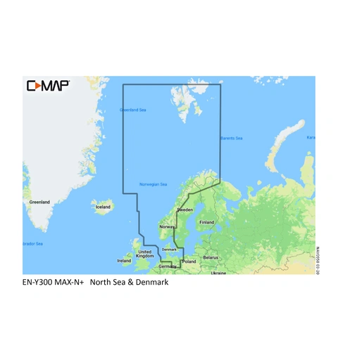 C-MAP Cmap Elektronisk kart Nordsjøen - Danmark - Svalbard