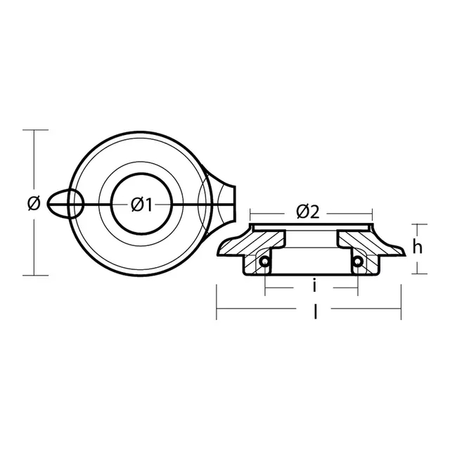 1852m Anode Volvo Seildrev 130s   150s Sink - Marineshop As